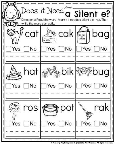 Long Vowel Worksheets For First Grade Parenting Worksheets, Phonics Worksheets Grade 1, Worksheets For 1st Grade, October First, Long Vowel Worksheets, Ending Sounds, Silent E, Blends Worksheets, Vowel Worksheets