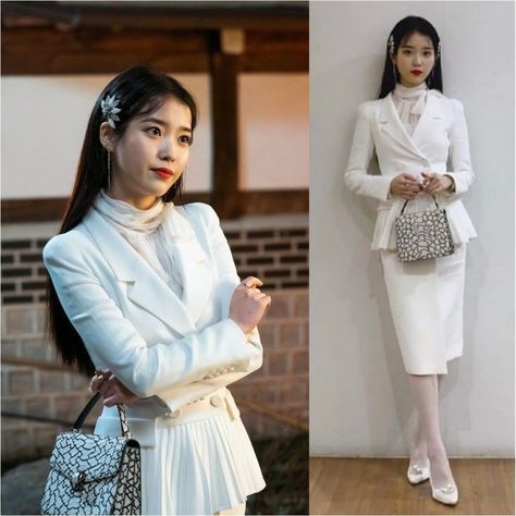 Formal Rich Outfit, Iu Outfits Hotel Deluna, Hotel Del Luna Iu Outfits, Iu Hotel Deluna Dress, The Fabulous Kdrama Outfit, Jang Man Wol Outfit, Hotel Del Luna Outfit, Iu Dress, Luna Fashion