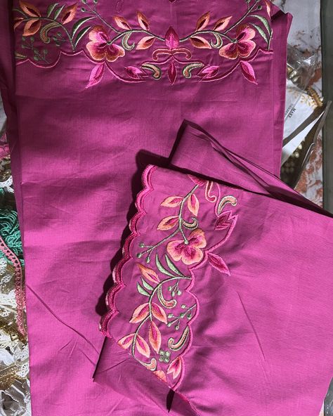 👉🏾machine embroidery design on cotton customised on any colour &stuff 📦Dm us for online shopping free shipping charges in all India • Dm for more details Cut n classy boutique (kurukshetra)Haryana ➡️ Designer boutique Suits. ➡️Pure organza designer Bridal ➡️partiwears... ➡️Suits ➡️Plazzo suits ➡️Heavy bridals.... Daj wari suits ➡️customisation according to your choice ➡️stitching available ➡️matching punjabi jutti with dress ☎️Contact number-+91 8950444430, 9996460431 #suit #saree #wed... Heavy Embroidery Suits Design, Machine Work Suits, Machine Embroidery Designs For Suits, Embroidery Designs For Suits, Designer Boutique Suits, Classy Boutique, Plazzo Suits, Punjabi Jutti, Boutique Suits