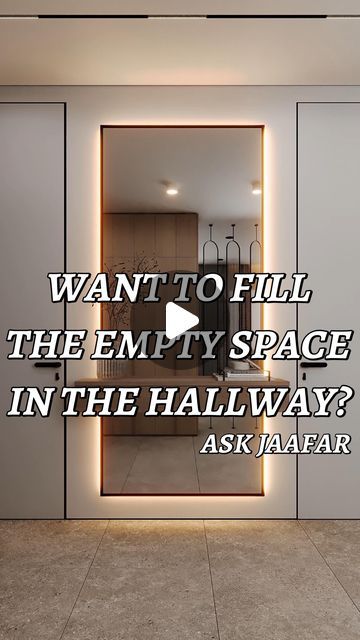 Jaafar Daher on Instagram: "Want to fill empty space in the hallway ? 

#Interiordesign #architecture #askjaafar #askmeanything #questiondesigner" Hallway Corner Ideas, Empty Corner Ideas, Corner Ideas, Decor Hacks, Empty Room, Empty Spaces, Decorating Tips, Hallway, Interior Design