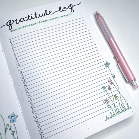 Journaling Gratitude Ideas, Gratitude Journal Page Ideas, Gratitude Bullet Journal Layout, Bujo Gratitude Log, Grateful Journal Ideas, Yearly Bullet Journal Spreads, Bujo Gratitude, Gratitude Journal Layout, Gratefulness Journal