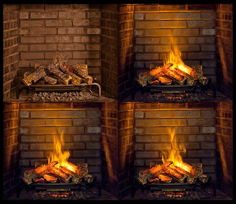 Dimplex 28-Inch Opti-Myst Electric Fireplace Insert/Log Set - DLGM29 Dimplex Optimyst, Dimplex Fireplace, Realistic Electric Fireplace, Electric Fireplace Logs, Dimplex Electric Fireplace, Electric Logs, Best Electric Fireplace, Fireplace Pictures, Fake Fireplace