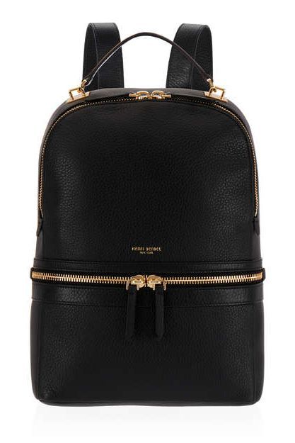 Rose-gold hardware and simple, black leather make a bag like this one anyone's go-to accessory for work or a night out. Best Laptop Backpack, Chic Backpack, Camo Purse, Plaid Backpack, Work Backpack, Leather Laptop Backpack, Winter Fashion Boots, Laptop Bag For Women, Stylish Backpacks