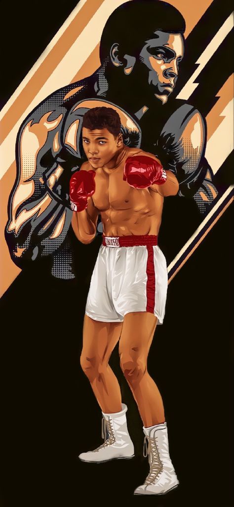 Sports Illustrations Art, Boxing Art, Rocky Marciano, Warriors Wallpaper, Illustrations Art, Rocky Balboa, Sport Illustration, 4k Wallpaper, Muhammad Ali