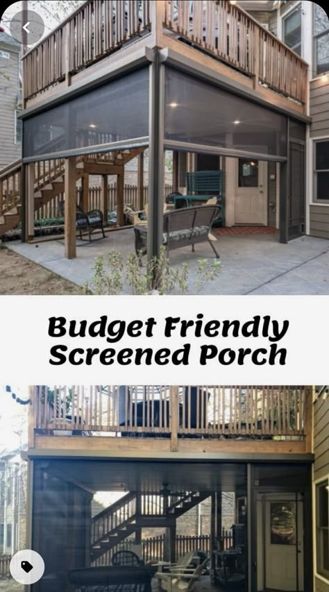 Deck Over Patio Ideas, Screened In Garage Ideas, Patio Roofs On A Budget, Deck Ideas 2023, Front And Back Porch Ideas, Screened In Deck Ideas On A Budget, Enclosed Backyard Patio Ideas, Backyard Closed Patio Ideas, Garage Patio Ideas Living Spaces