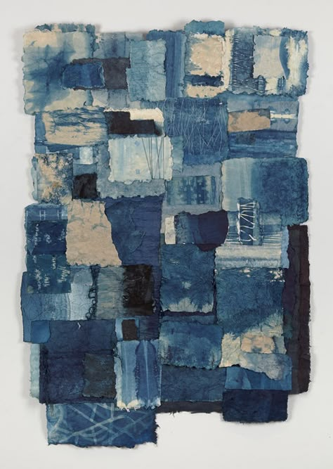 Jennifer Davies Boro Textiles, Japanese Boro, Indigo Textiles, Sashiko Boro, Boro Sashiko, Denim Art, Japanese Embroidery, Japanese Textiles, Indigo Dye