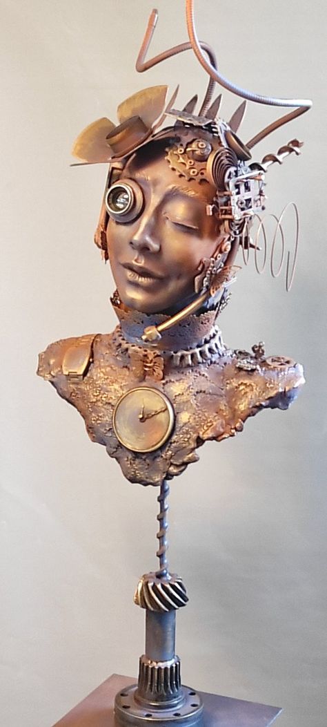 Clay Surrealism, Surrealism Sculpture, Steampunk Woman, Mannequin Art, Sculpture Techniques, Fashion Artwork, Mixed Media Sculpture, Max Ernst, Rene Magritte