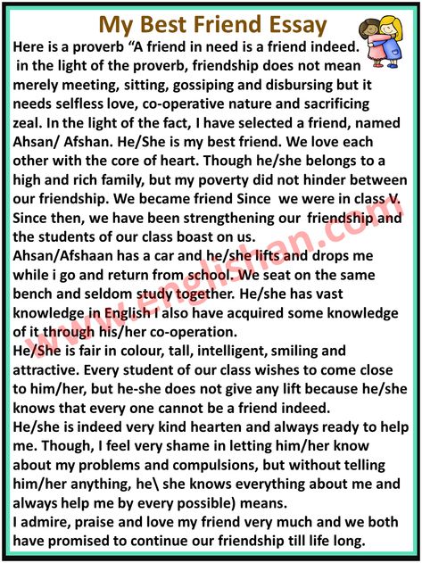 My Best Friend Essay for College Students, Describe My Best Friend Essay, My Best Friend Essay in English 200 Words, My Best Friend Essay in English 100 Words, 500 Words Essay on My Best Friend, A Day Spent with My Best Friend Essay Essay Writing On My Best Friend, Essay On Friendship, Essay On Best Friend, Essay Writing Examples Student, My Best Friend Essay In English, My Friend Essay, English Paragraph Writing, My Best Friend Essay, Describe Your Best Friend