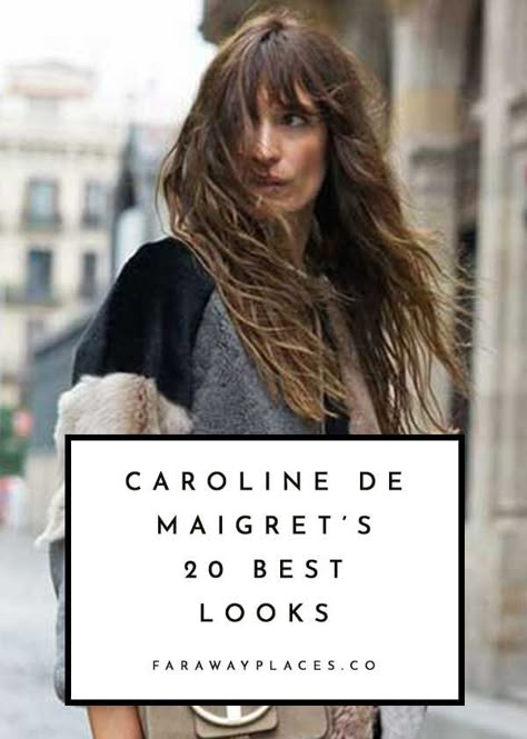 French Style Icons Women, Caroline Maigret Style, Caroline De Maigret Hair, Carmen Core Aesthetic, French Haircut Long, French Hairstyles Long, Parisian Haircut, French Women Style Outfits, French Haircut Parisian Chic