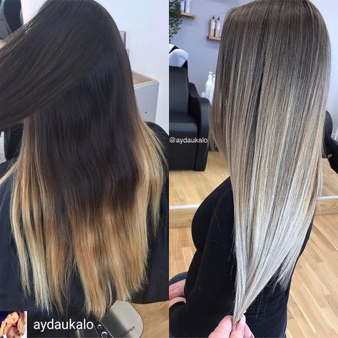 Platinum Balayage Dark Roots, Dark Roots Blonde Hair Balayage Platinum, Brown To Platinum Balayage, Balayage Blonde Hair Dark Roots, Dark Brown Roots Blonde Hair Balayage, Platinum Blonde Balayage Dark Roots, Dark Roots Blonde Ends, Blonde Balayage Dark Roots, Blond Bayalage On Brown Hair