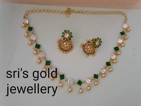 Ramparivar Earrings Gold, Light Weight Gold Necklace Indian With Grams, 8grams Gold Necklace, Ramparivar Necklace Designs, 10gms Gold Necklace Designs, Gold Jewelry Simple Necklace Indian, 5 Grams Gold Necklace, 50 Grams Gold Haram Designs, 10grams Gold Necklace Designs