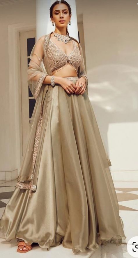 Ethereal Green, Flared Lehenga, Lehenga And Blouse, Detail Couture, Bridesmaid Lehenga, Simple Lehenga, Indian Outfits Lehenga, Lehenga Designs Simple, Traditional Indian Dress