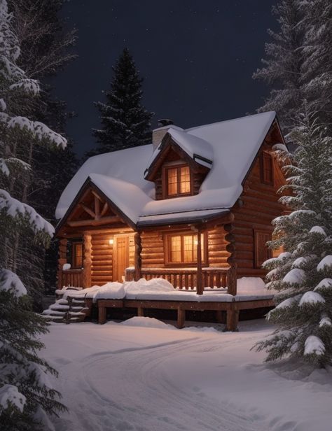 Winter Cabins, Snow Cabin, Winter Lodge, Snowy Cabin, Harley And Joker Love, Cabin Rustic, Cozy Log Cabin, Cabin Aesthetic, Log Cabin Rustic