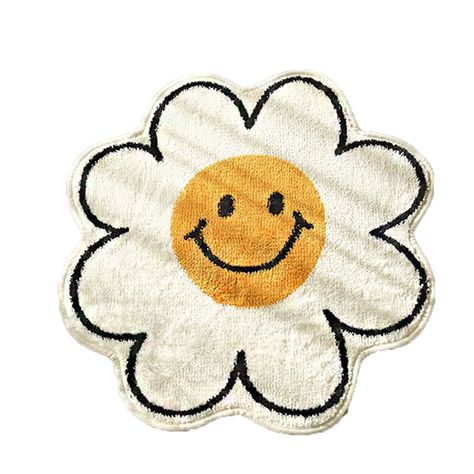 Multi-function Fleece Door Mat Flower Shaped Sunflower Rug, Scandinavian Furniture Design, Flower Rug, Flower Room, Geometric Decor, Reading Chair, Carpet Mat, Scandinavian Furniture, Guest Bed