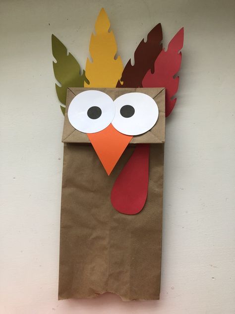 Turkey Paper Bag, Turkey Bag, Turkey Activities, Home Decor Ideas Paper, Thanksgiving Crafts For Toddlers, Thanksgiving Toddler, Paper Flower Wall Hanging, Thanksgiving Crafts Preschool, Thanksgiving Placemats