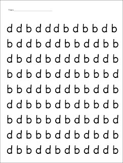 Inspired by Kindergarten: b and d Confusion B And D Confusion, Letter Reversal Activities, B And D, Letter Reversals, School Worksheets, Reading Intervention, Kindergarten Literacy, Beginning Of School, Learning Disabilities