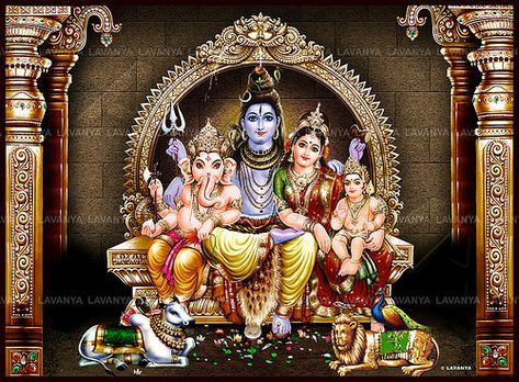 siva family | Siva, the householder, he has a wife, Parvati … | Flickr All God Images, Lord Shiva Stories, Durga Painting, Shiva Family, Lord Murugan Wallpapers, Pictures Of Shiva, Lord Siva, Shiva Parvati Images, Lord Shiva Family