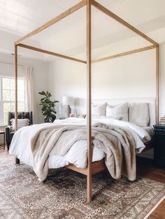 4 Post Bed, 4 Poster Bed, 4 Poster Beds, Diy Platform Bed, Diy Bed Frame, Four Poster Bed, Four Poster, Poster Bed, Canopy Bed