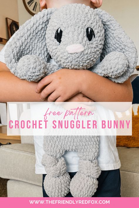 Crochet First Birthday Gift, Crochet Weighted Stuffed Animal Pattern, Knotted Lovey Crochet Pattern Free, Diy Weighted Stuffed Animal, Crochet Patterns Bulky Yarn, Crochet Cuddlers, Snuggle Crochet, Crochet Snugglers, Crochet Snuggle