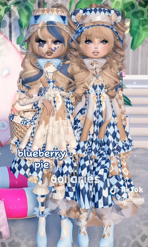 Dti Duo Outfits Ideas, Duo Outfits, Outfits Hacks, Pie Ice Cream, Dti Hacks, Ice Cream Chocolate, Roblox Dress, Dti Ideas, Dti Fits