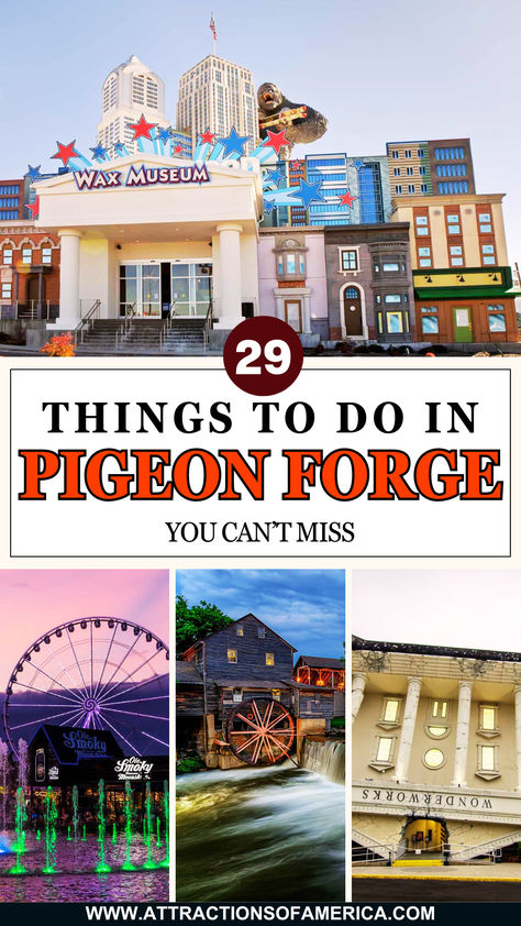 29 things to do in Pigeon Forge You can't miss with image of WonderWorks, Island in Pigeon Forge, Wax Museum. What To Do In Pigeon Forge Tn, Things To Do In Pigeon Forge, Things To Do Pigeon Forge Tn, Pigeon Forge Tennessee Things To Do In, Things To Do In Sevierville Tennessee, Pigeon Forge Tennessee In December, Fun Things To Do In Pigeon Forge Tn, Pigeon Forge With Kids, Alcatraz Museum Pigeon Forge