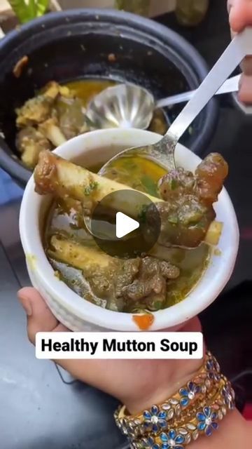 Mutton Soup Indian, Mutton Soup Recipe, Motton Receipe, Mutton Recipes Indian, Indian Mutton Recipes, Shorba Recipe, Mutton Soup, Mutton Chops, Bone Soup