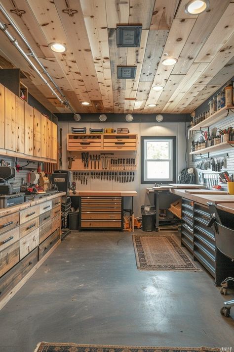 29 Bonus Room Ideas to Maximize Your Extra Space 25 Home Wood Workshop, Office Workshop Ideas, Workshop Building Ideas, Shop Setup Ideas, Wood Workshop Ideas, Home Workshop Ideas, Garage Wood Shop, Workshop Design Ideas, Home Workshop Garage