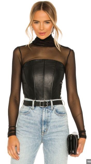 Leather Bustier Outfit, Leather Corset Outfit, Bustier Outfit, Corset Top Outfit, Black Leather Corset, Corset Outfits, Leather Garments, Leather Bodysuit, Corset Outfit