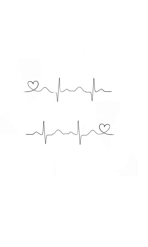 Heartbeat Couple Tattoo, Heartbeat Wrist Tattoo, Heart And Stethoscope Tattoo, Heart Life Line Tattoo Design, Pulse Line Tattoo, Heartbeat Tattoo Placement Ideas, Final Heartbeat Tattoo, Heartbeat Finger Tattoo, Heartbeat Name Tattoo Ideas