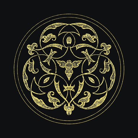 Medieval gold emblem vector badge symbol | premium image by rawpixel.com / Aom Woraluck Dragon Emblem Symbols, Fantasy Emblem Design, Medieval Emblem, Fantasy Emblem, Medieval Logo, 2024 Dance, Medieval Revival, Medieval Symbols, Banquet Food