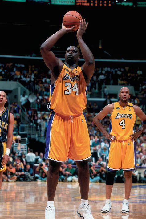 Shaq Lakers, Staples Center, Free Throw, Indiana Pacers, Shaquille O'neal, Nba Finals, Nba Basketball, Los Angeles Lakers, High Res