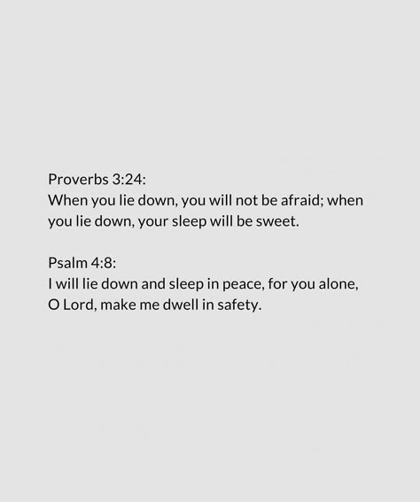 Bible verses to read before you sleep tonight No need to live in fear. Let Gods word go to work for you. He can do it! Follow for more content like this . . . . #biblestudy #biblenotes #jesusinspired #bibleverses #christian Bible Sleep Quotes, Scripture For Sleep, Psalms For Sleep, Verses For Sleep, Bible Verses To Read Before Bed, Bible Verse For Sleeping, Bible Verse For Bedtime, Bible Verse Before Bed, Bedtime Bible Verse