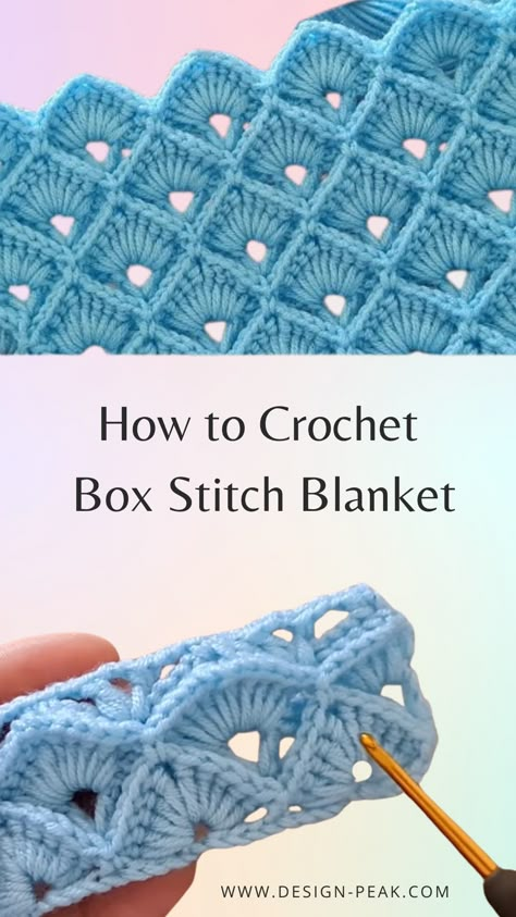 Bullion Stitch Crochet Blanket, Skip Stitch Crochet, Bead Stitch Crochet Blanket, Crochet Beaded Blanket, Box Stitch Crochet Pattern, Crochet Knit Stitch Patterns, Crochet Popcorn Stitch, Shell Stitch Crochet, Crochet Blanket Stitch