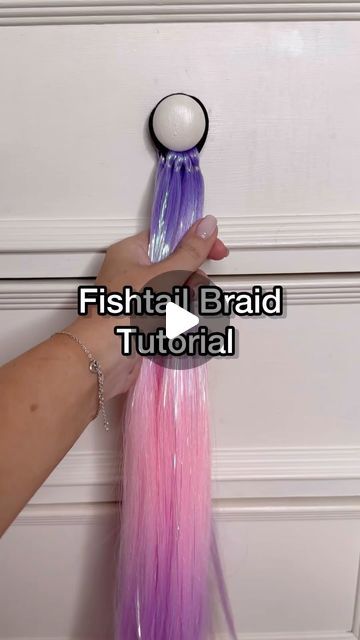 Nancy Amery on Instagram: "Learn to fishtail braid with me 🧜‍♀️   Hope this helps   #hairtutorial #braidingtutorial #mermaidhair #fishtail #fishtailbraid #fishtailplait #howtobraid #girlshairstyles" How To Do Fishtail Braids, How To Do A Fish Braid, How To Fish Braid, How To Fish Tail Braid, How To Do Fishtail Braid, How To Fishtail Braid Your Own Hair, Fishtail Braid Pigtails, How To Do A Fishtail Braid, Fish Tail Hairstyles