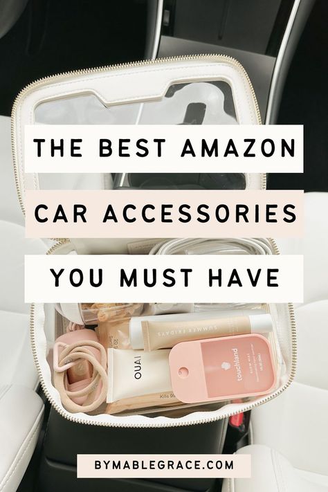 10 Amazon Car Accessories Every Car Owner Should Have Car Travel Essentials, Amazon Car Accessories, Car Accessories Amazon, Amazon Apartment Must Haves, Amazon Car Finds, Car Trip Essentials, Amazon Apartment, Car Organization Hacks, Road Trip Accessories