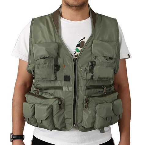 Gilet Cargo, Rock Style Men, Safari Photo, Hiking Clothing, Military Tactical Boots, Rock Style Clothing, Combat Shirt, Fishing Vest, Cargo Vest