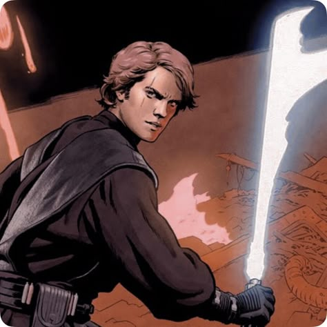 Anakin Skywalker Icon, Darth Vader Anakin Skywalker, Darth Vader Anakin, Anakin Skywalker Darth Vader, Star Wars Aesthetic, Star Wars Anakin, Star Wars Comics, Hayden Christensen, Comic Cartoon