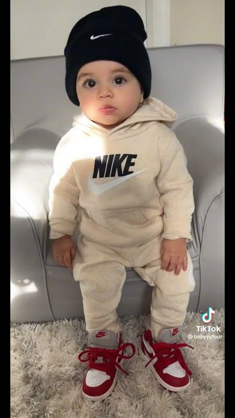 Baby Boy Nike Outfits, Food Outfits, Baby Boy Photoshoot, Baby Boy Nike, Baby Boy Swag, Fall Baby Clothes, Baby Swag