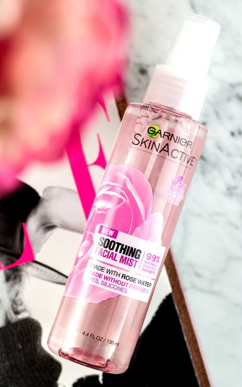 5 Ways to Use Garnier’s Soothing Rose Water Mist #skin #skincare Skin Care Products Design, Skin Care Routine For 20s, Hair Dyes, Garnier Skin Active, Water Mist, Products Design, Facial Mist, Skin Skincare, Smokey Eye Makeup