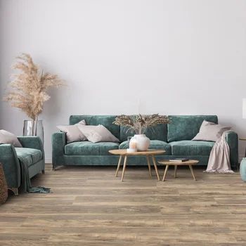 Golden Select Florence 19.2 cm (7.56 in.) Water Proof Laminate Flooring with Pre-attached Foam Backer | Costco Brown Laminate Flooring, Brown Laminate, Flooring Trends, Home Wishlist, Adjustable Table, Flooring Options, Brown Tones, Underfloor Heating, Sit Back And Relax