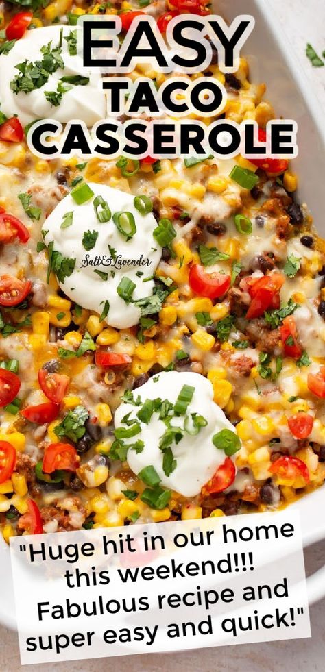 Doritos Taco Casserole, Easy Taco Casserole, Easy Mexican Casserole, Taco Casserole, Beef Casserole Recipes, Easy Taco, Mexican Food Recipes Easy, Beef Recipes Easy, Easy Casserole Recipes