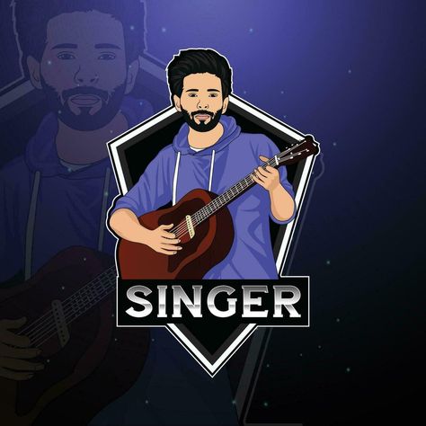 Vector illustration of singer mascot esport logo design Singer Logo Design, Singer Logo, Esport Logo Design, Royalty Free Images, Adobe Stock, Premium Vector, Graphic Resources, Vector Art, Stock Vector