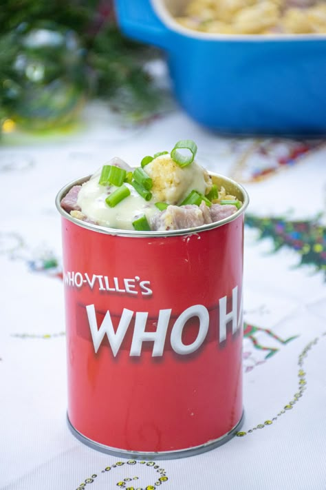 Who Hash Grinch, Whoville Party Food, Grinch Feast Ideas, Universal Studios Copycat Recipes, Grinch Menu Ideas, Grinch Dinner Menu Ideas, Grinch Inspired Food, Grinch Food Ideas Dinner, Whoville Food