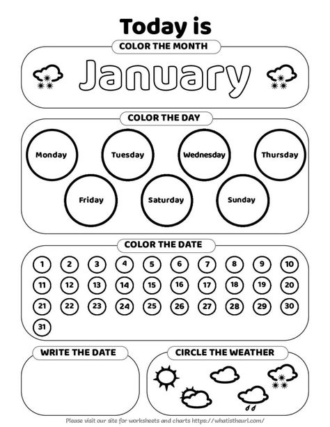 Preschool Calendar Time, First Grade Calendar, February Worksheets, Kindergarten Calendar, Preschool Calendar, Homeschool Room Organization, Calendar Worksheets, Homeschool Calendar, Calendar Activities