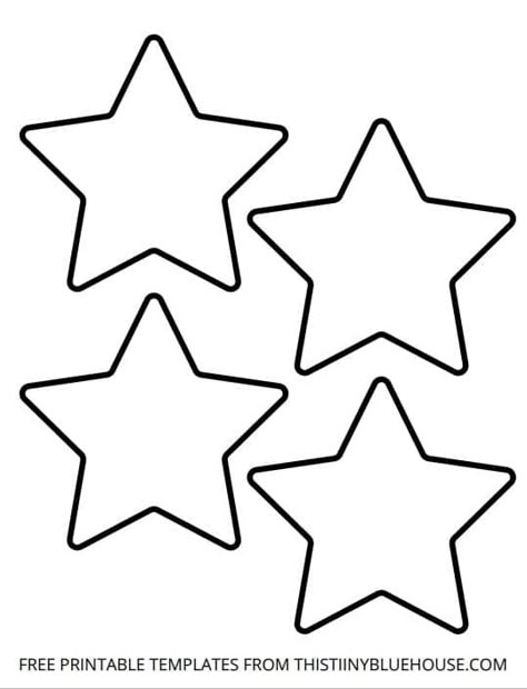 Star Shape Activities For Preschool, Star Template Printable Free, Star Template Printable, Star Printable, Stars Drawing, Star Drawing, Elsa Party, Star Craft, Pattern Storage