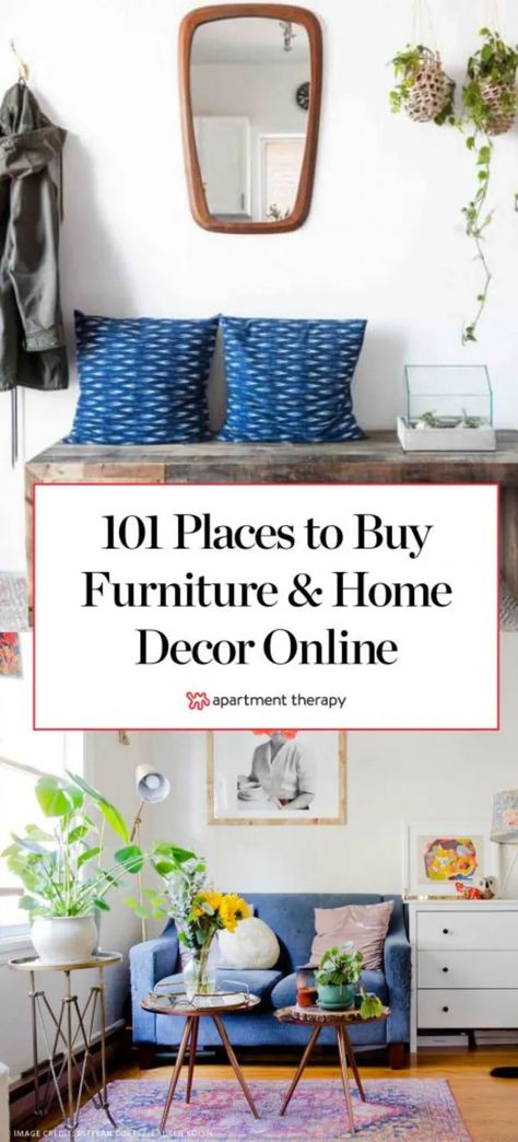 The Best Places to Buy Furniture and Home Decor Online | Apartment Therapy Best Online Furniture Stores, Farmhouse Side Table, Cute Dorm Rooms, Room Redo, Home Decor Online, Buy Home, Dorm Room Decor, Cool Rooms, Online Furniture Stores