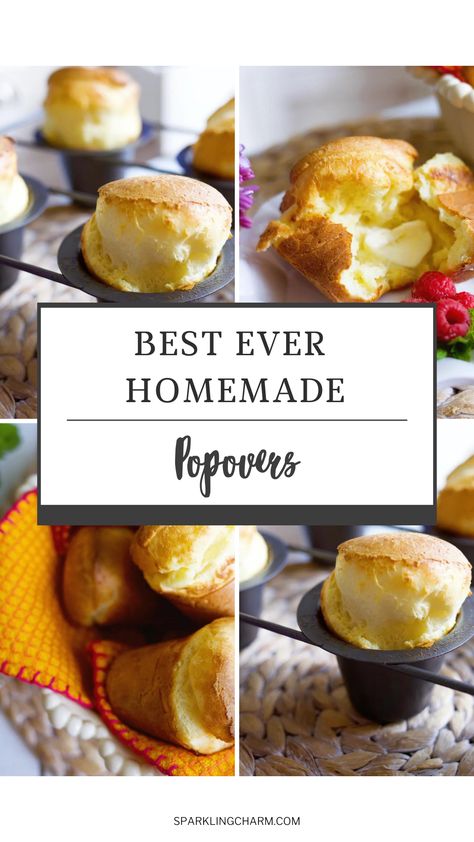 Light! Airy! Delicious! Perfect for a brunch! A perfect treat for a lazy Saturday morning. #popovers #easybreadrecipes #mothersdaybrunch #easterbrunch Easy Popover Recipe, Easy Popovers, Popover Recipe, Lazy Saturday, Beach Dinner, Baking Bread Recipes, Cheese Pumpkin, Mothers Day Brunch, Easy Bread Recipes