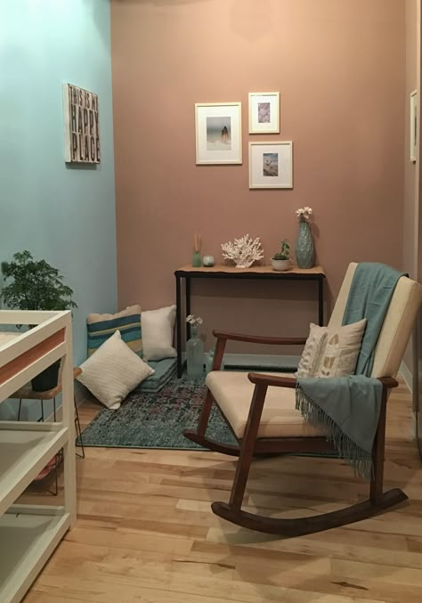 Lactation Room At Work, Nursing Room Ideas, Nursing Nook, Nursing Mothers Room, Church Nursery Organization, Wellness Rooms, Guess Bedroom, Hope Decor, Church Nursery Decor