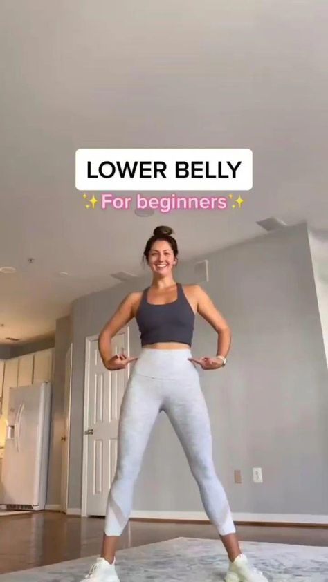 Beginner Workout Video, Belly Fat Loss Workout, Lower Belly Fat Workout, Lower Belly Workout, Workouts For Women, Lose Lower Belly Fat, Lower Belly, Fat Loss Workout, Belly Fat Workout