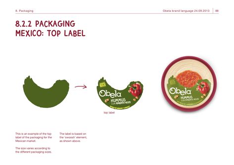 Hummus Packaging, Dip Packaging, Hummus Brands, Pudding Ideas, Packaging Dielines, Branding Book, Mexican Market, Brand Packaging Design, Identity Guidelines